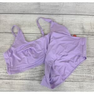 Yitty Plus Size Light Purple Shaping Two Piece Swimsuit Size 5X (26/28)